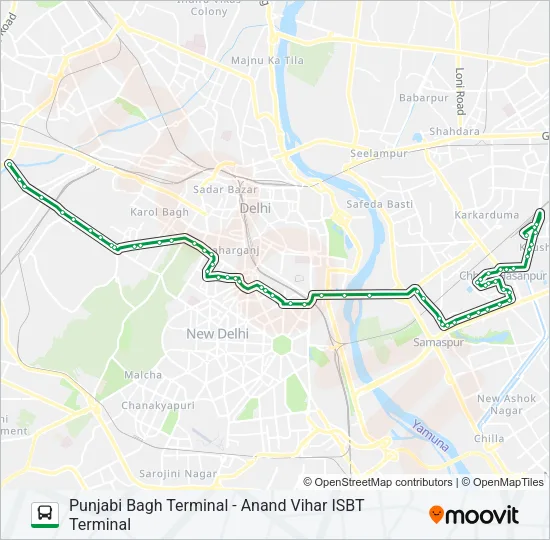 85 Bus Line Map