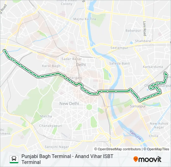 85 Bus Line Map