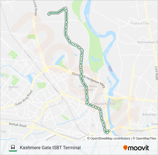 105 Bus Line Map