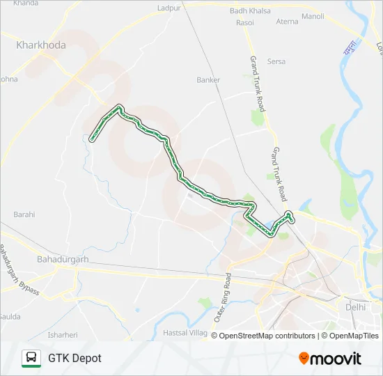 106 Bus Line Map