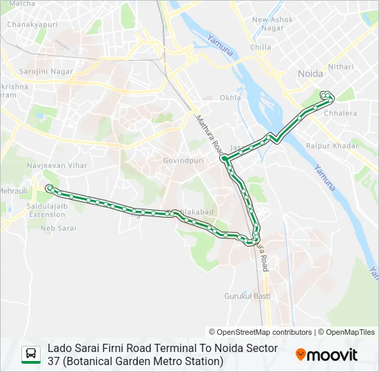 34A Bus Line Map