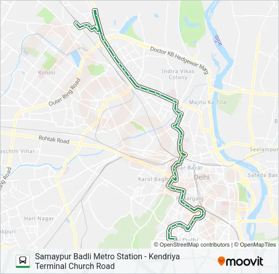 100A Bus Line Map