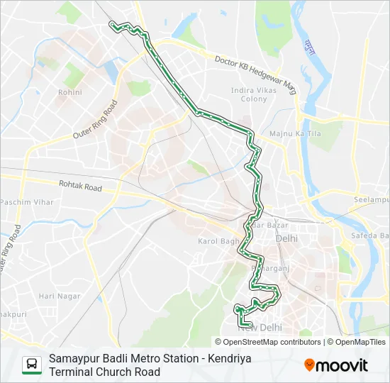100A Bus Line Map