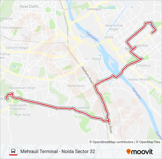34 Bus Line Map