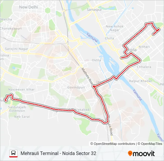 34 Bus Line Map