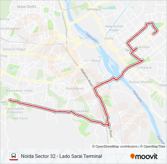 34 Bus Line Map