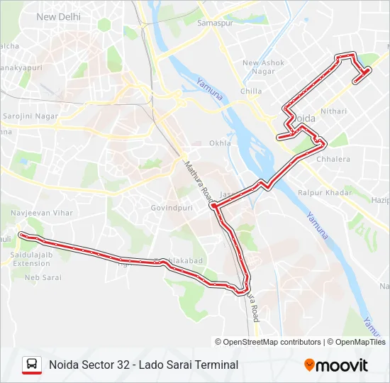 34 Bus Line Map