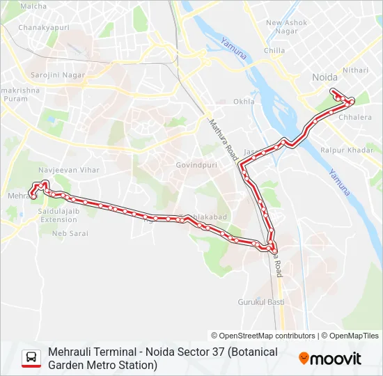 34 Bus Line Map