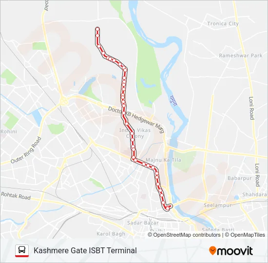 61 Bus Line Map