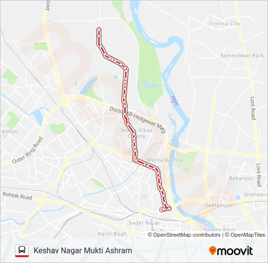 61 Bus Line Map