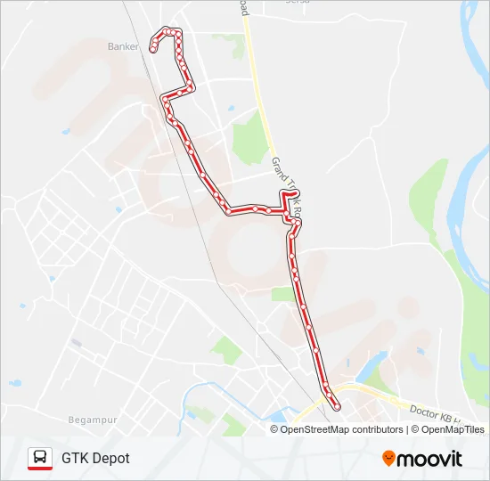 103 Bus Line Map