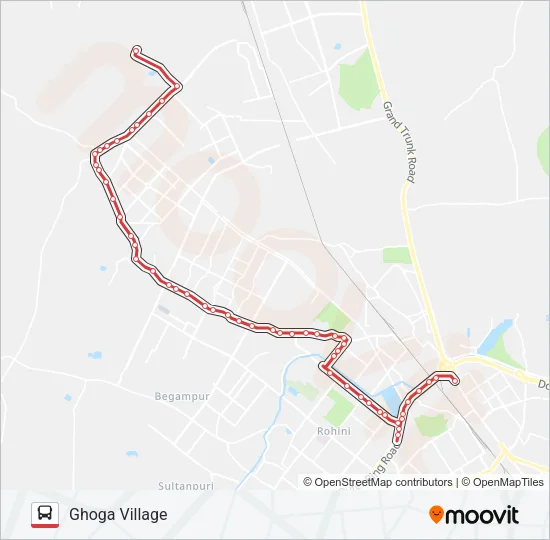 113EXT Bus Line Map