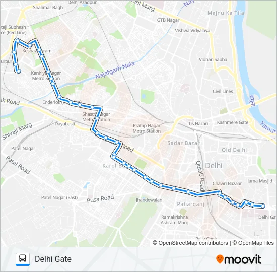 39 Bus Line Map