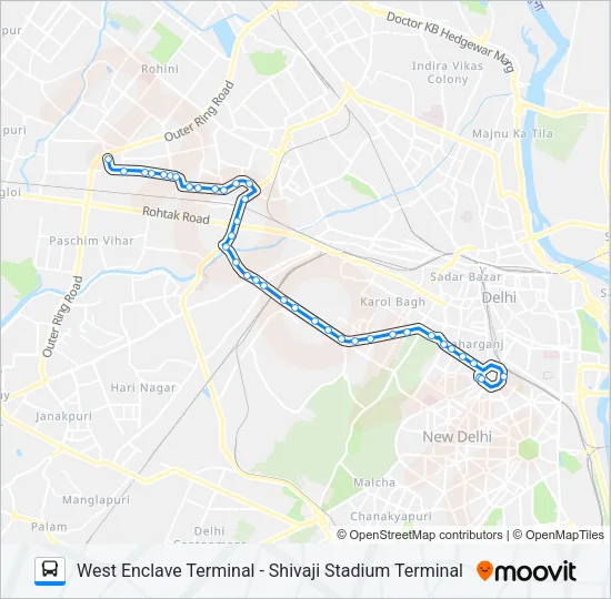 85EXT Bus Line Map