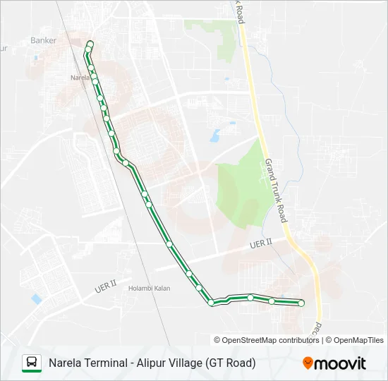 135 Bus Line Map