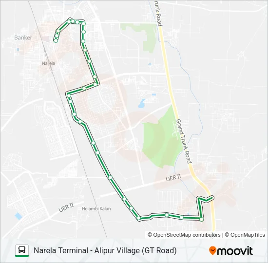 135 Bus Line Map