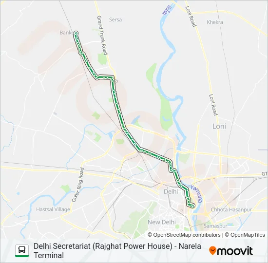 135 Bus Line Map
