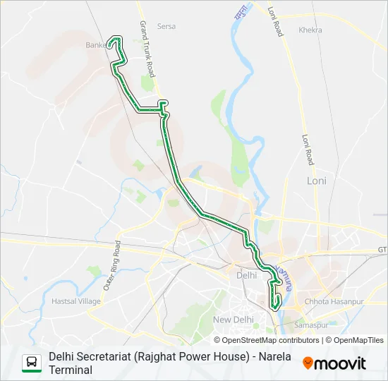 135 Bus Line Map