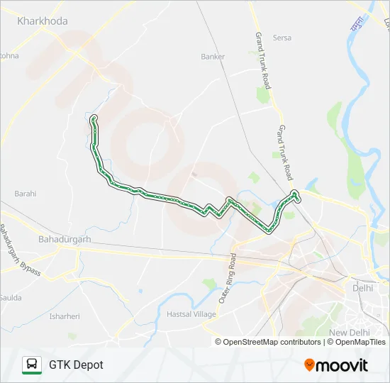 114C Bus Line Map