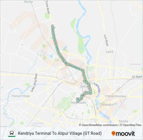 120E Bus Line Map