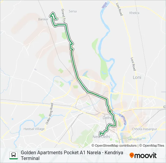 120E Bus Line Map
