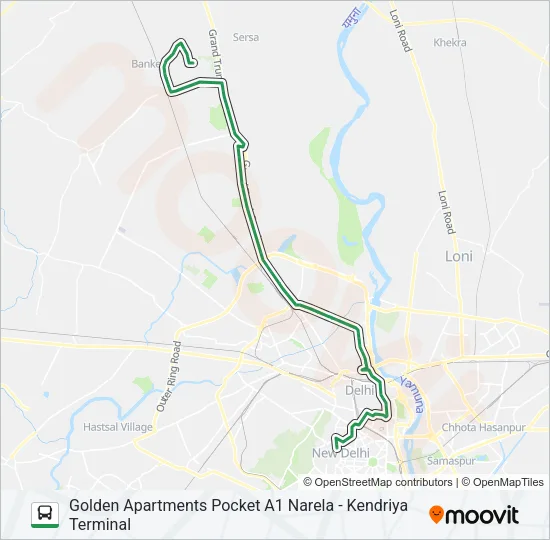 120E Bus Line Map