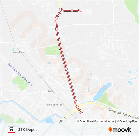 124 Bus Line Map