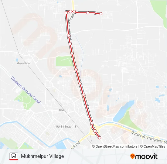 124 Bus Line Map