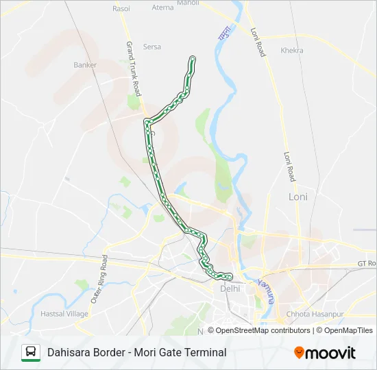 154 Bus Line Map