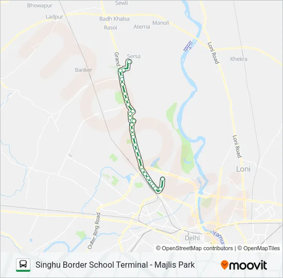144A Bus Line Map