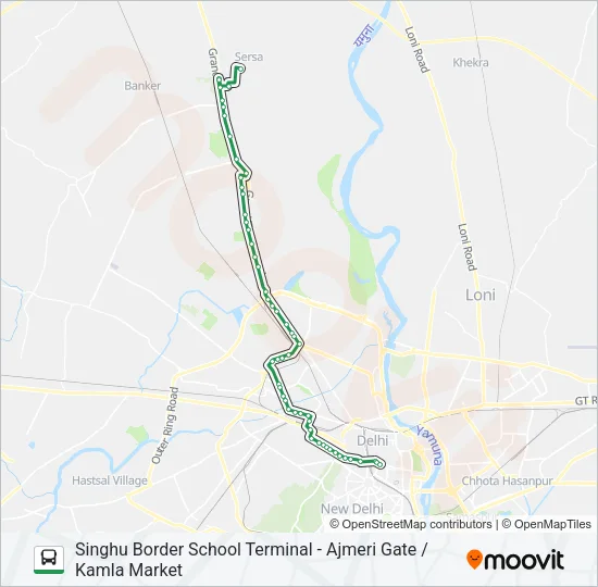 144A Bus Line Map