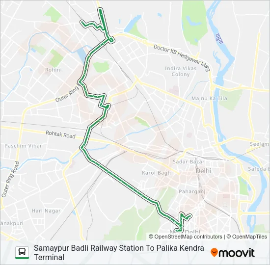 187A Bus Line Map