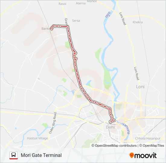 193 Bus Line Map