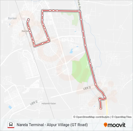 193 Bus Line Map