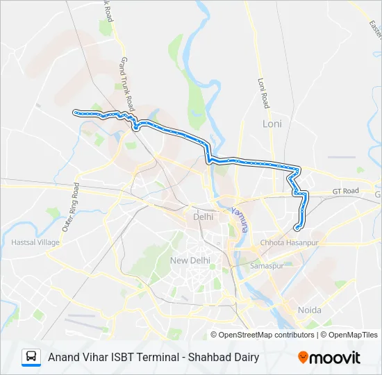 165 Bus Line Map