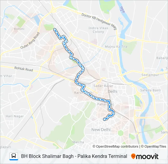 166 Bus Line Map