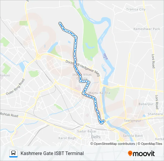 185 Bus Line Map