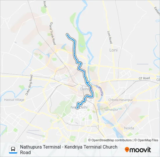 185 Bus Line Map