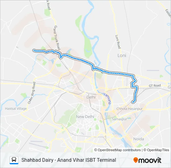 165A Bus Line Map