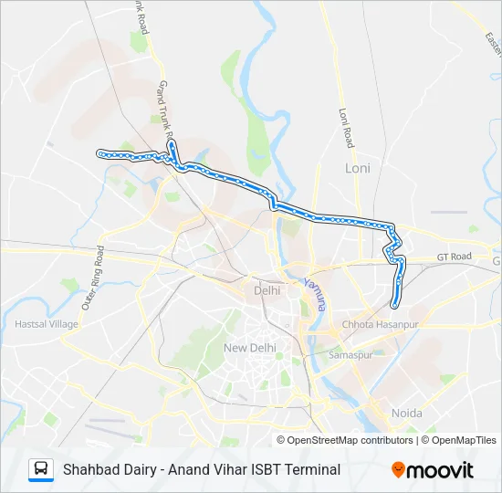 165A Bus Line Map