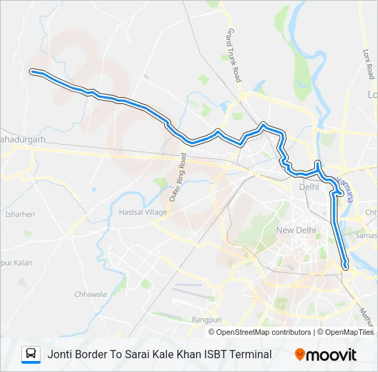 174B Bus Line Map