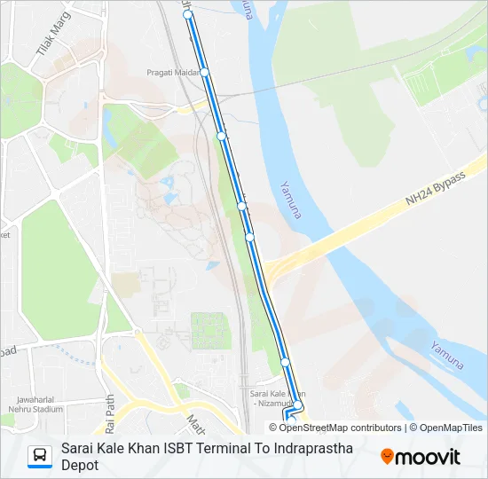 174B Bus Line Map