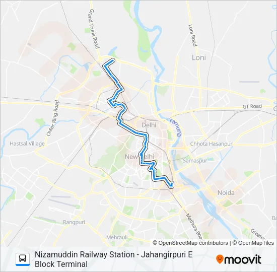 181A Bus Line Map