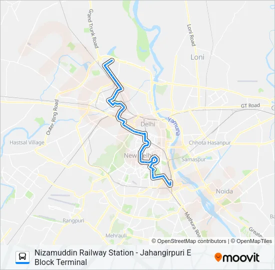 181A Bus Line Map