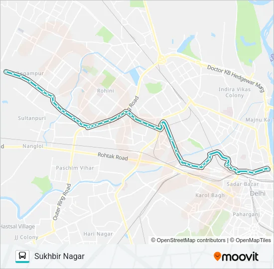 182A Bus Line Map