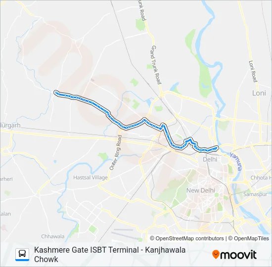 182A Bus Line Map