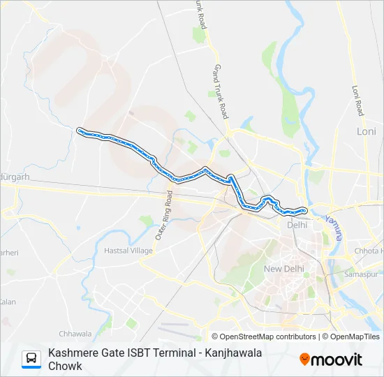 182A Bus Line Map