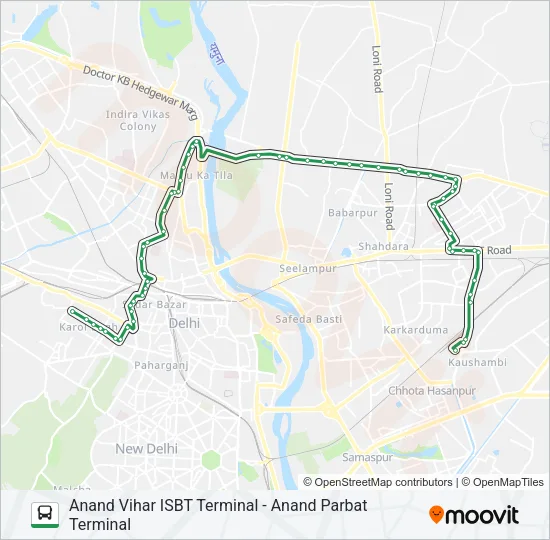 212 Bus Line Map