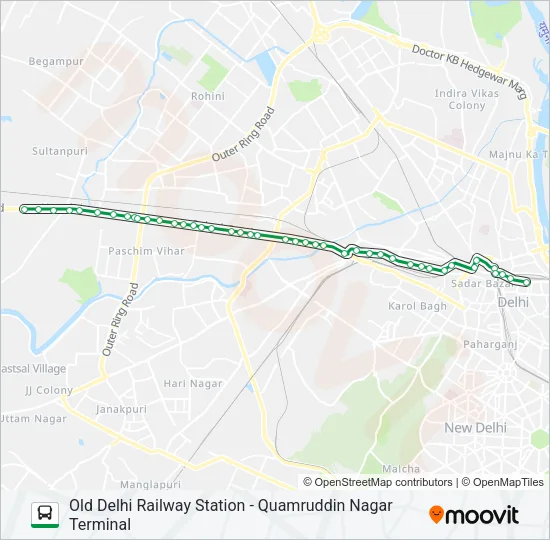 219 Bus Line Map