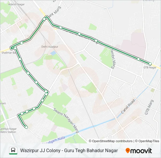 235 Bus Line Map